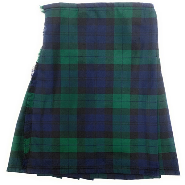 Black Watch Kilt Lightweight Perfect for Band Party Wedding Dress or Casual Waist 30-44