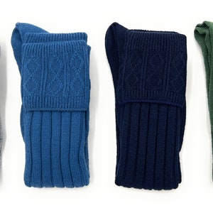 Mens Scottish Wool Kilt Hose Socks Hand Made in Scotland