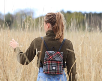harris tweed mini backpack