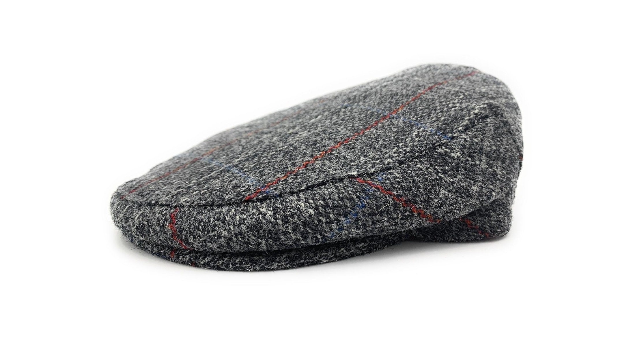 grey harris tweed flat cap