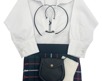 Hunter Modern Tartan Baby Adjustable Kilt Outfit Newborn - 4 Years