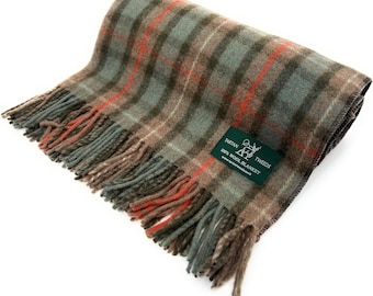 Couverture pour genoux Fraser Hunting Weathered 100 % laine vierge tartan de qualité 172 cm x 78 cm