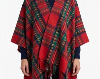 Royal Stewart Tartan Women's Pure Wool Cape