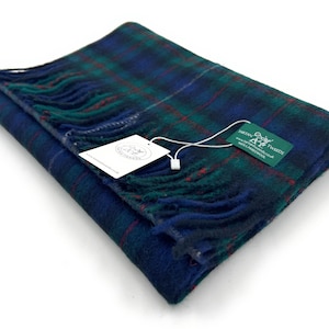 Robertson Hunting Large Lambswool Clan Tartan Scarf Unisex 180cm x 30cm