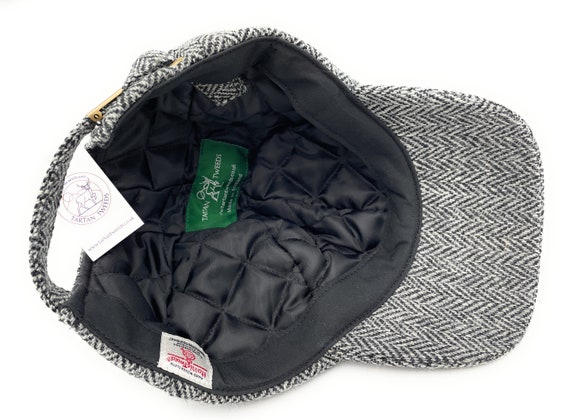Harris Tweed Grey Herringbone Traditional Golf Baseball