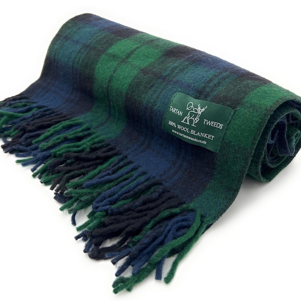 Black Watch Wool Blanket Etsy