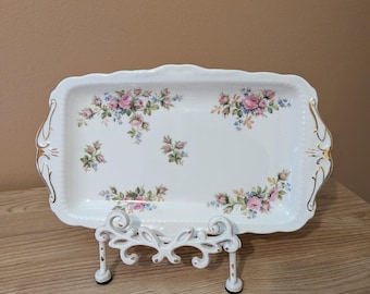 Royal Albert moss rose sandwich plate