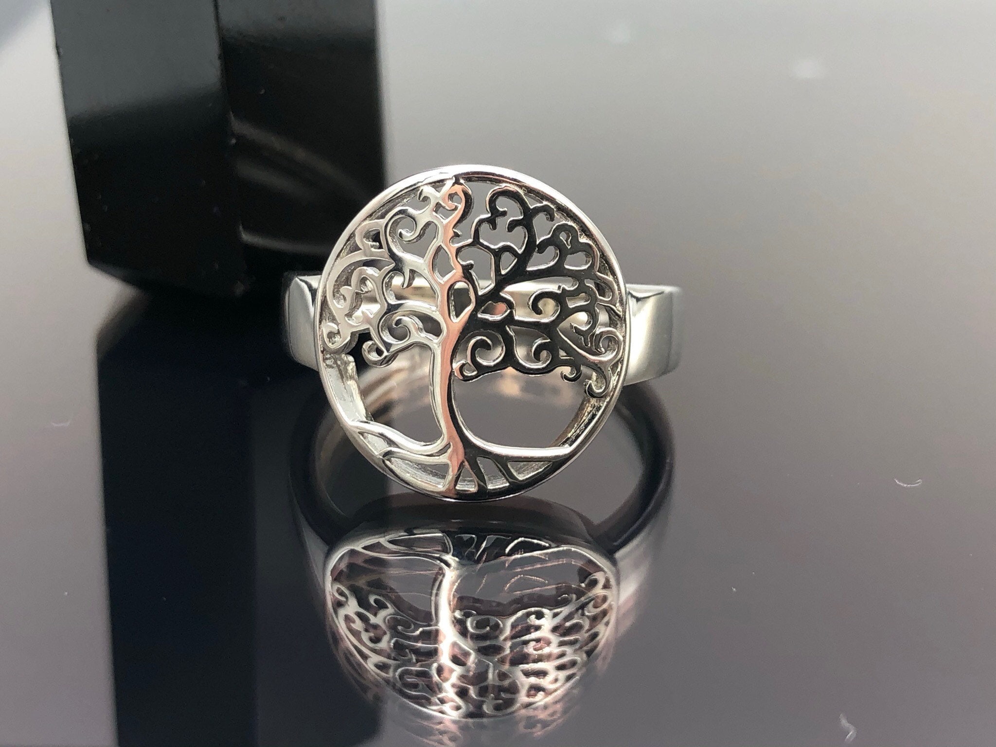 Tree of Life 925 Sterling Silver Ring Spiritual Ring Boho | Etsy