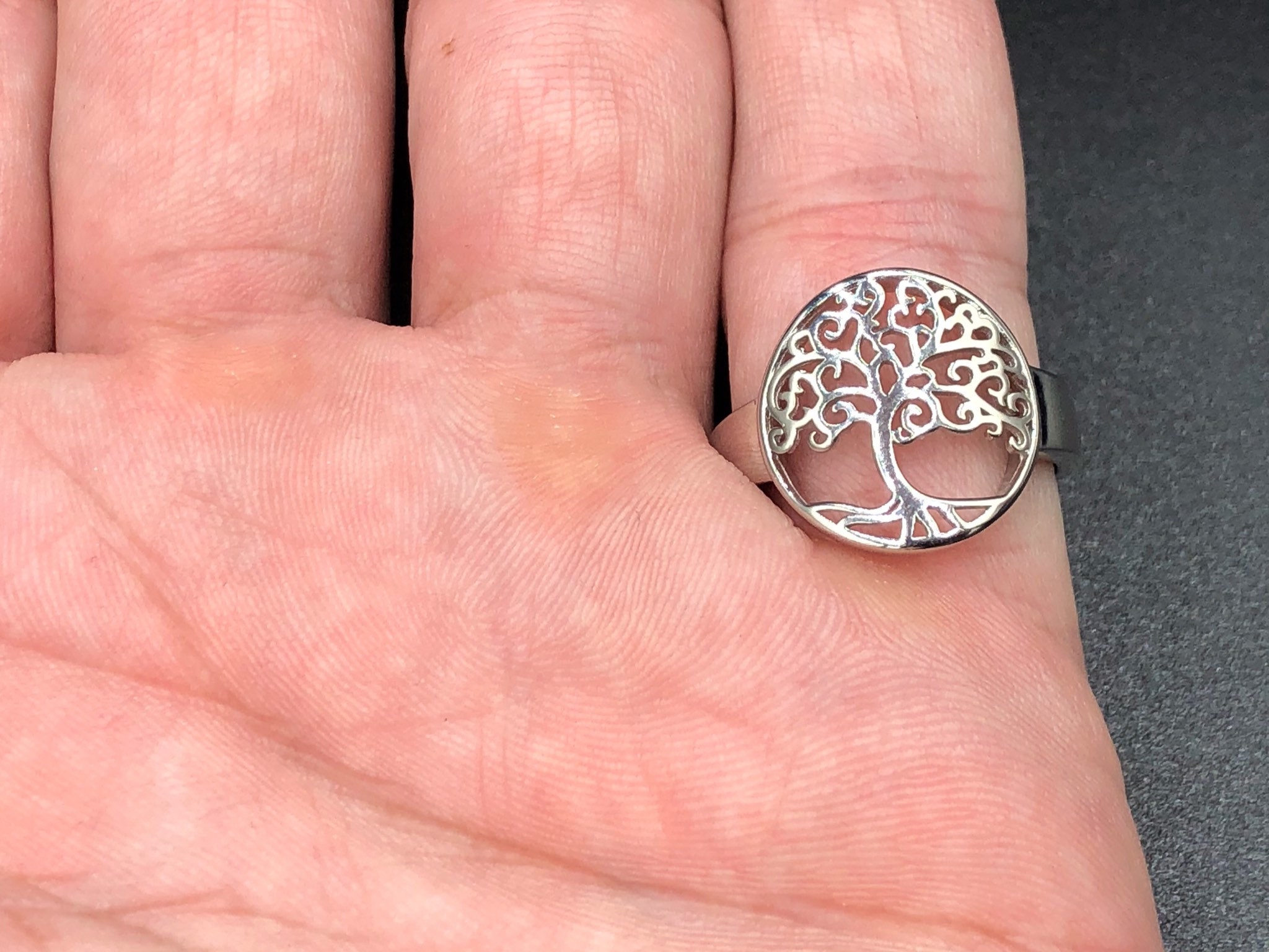 Tree of Life 925 Sterling Silver Ring - Spiritual Ring - Boho Ring ...
