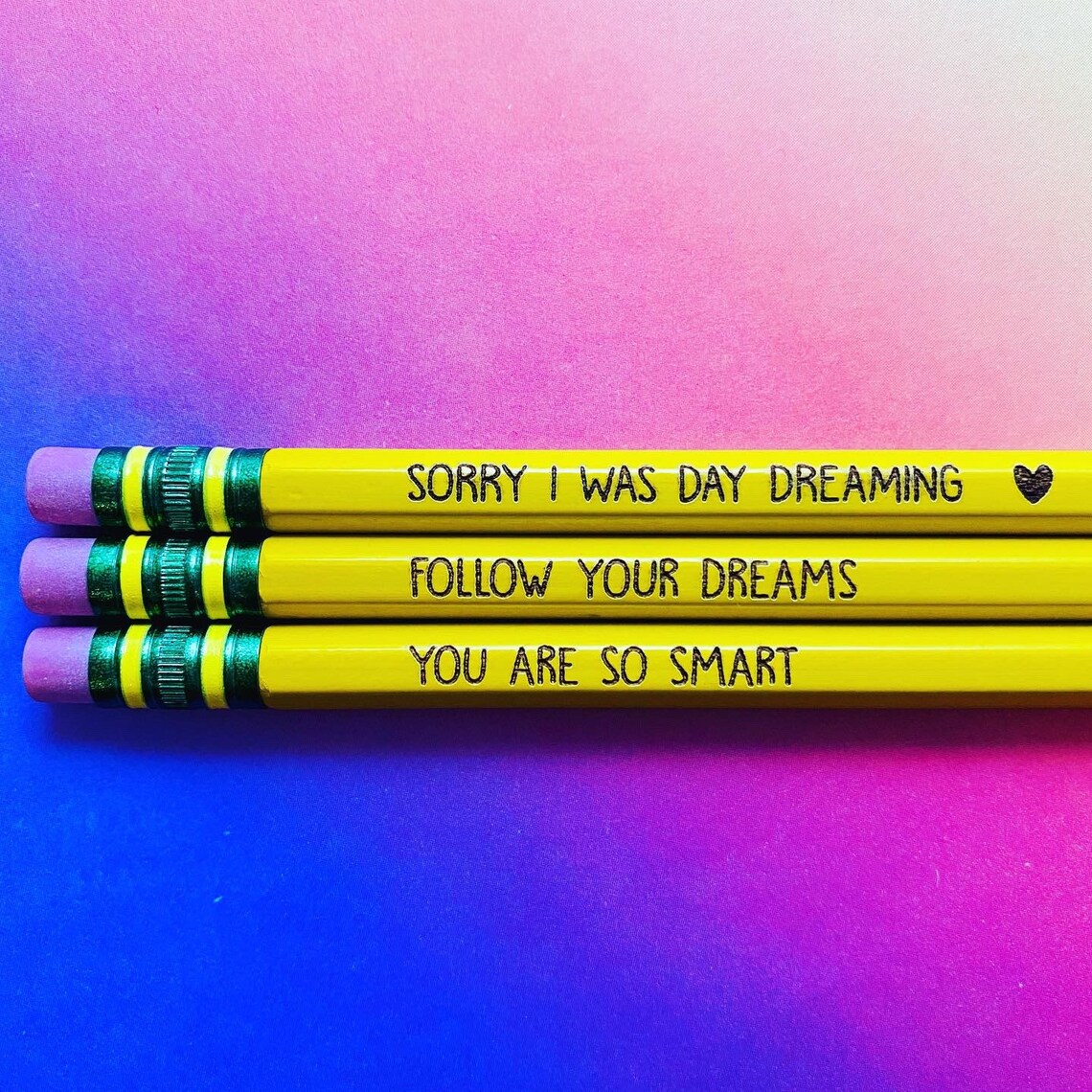 Personalized Pencils 12 pack Engraved Pencils Name Etsy