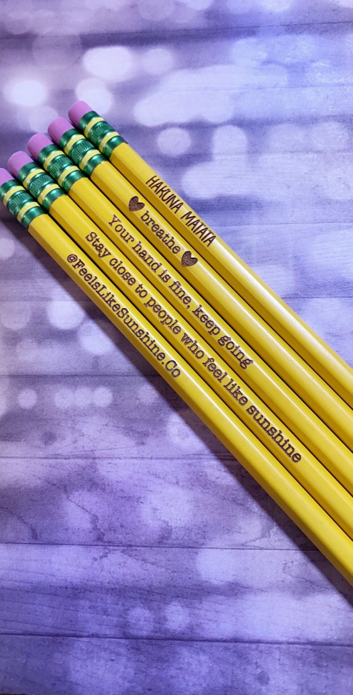 Personalized Pencils 12 pack Engraved Pencils Name Etsy