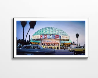 Cinerama Dome Hollywood Art Print: Los Angeles Movie Film Poster