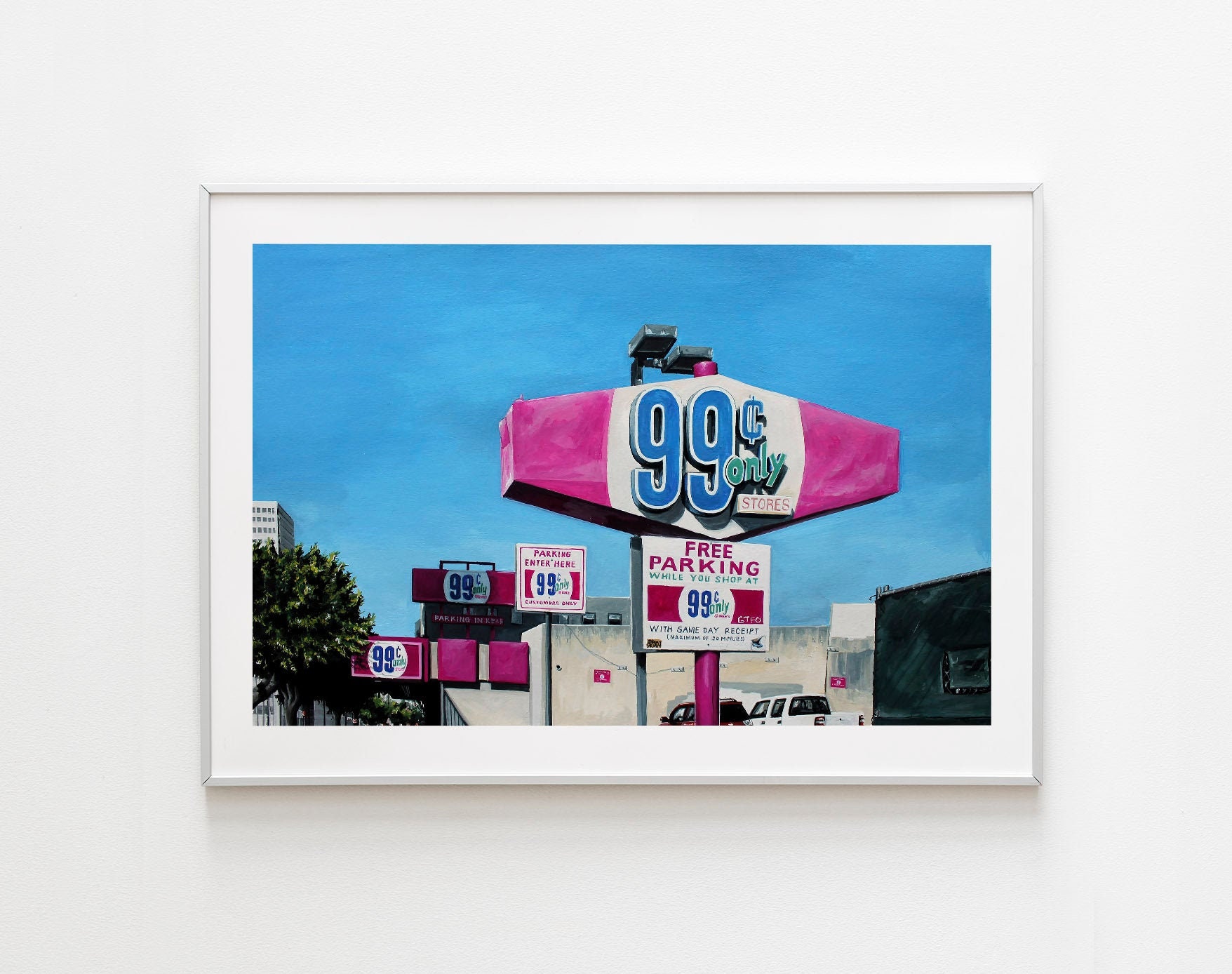 CITY OF LOS ANGELES看板 VINTAGE - 2 HR PARKING - LOS ANGELES - CALIFORNIA - PORCELAIN ROAD