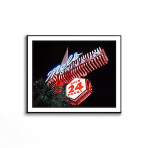 Mel&#39;s Drive In Limited Edition Print | Sunset Blvd Painting | Los Angeles Print Poster | Neon Sign Fine Art Print| Oil Painting Print