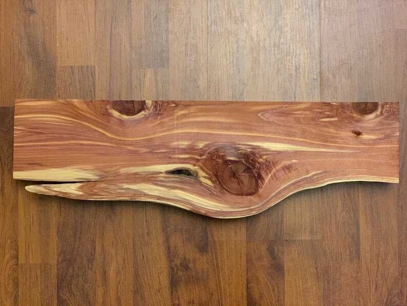 Live Edge Red Cedar Shelf Finely Sanded and Finished Etsy