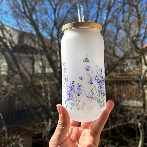 Aesthetic Frosted Glass Cup Etsy