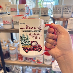 Christmas Movie Mug, Personalized Mug, Hallmark Movie, Christmas Mug, Christmas gift, Large Coffee Mug, Fast Shipping