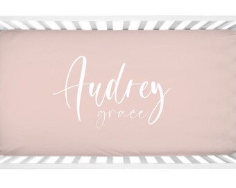 dark pink crib sheet