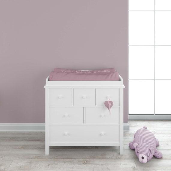 dusty rose changing pad cover