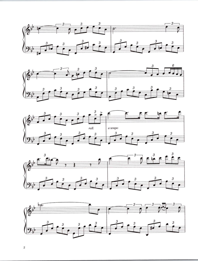 Ave Maria by Franz Schubert Piano Solo Digital Sheet Music Key of B