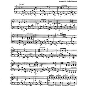 What a Wonderful World - Digital Printable Piano Solo - Key of F Intermediate