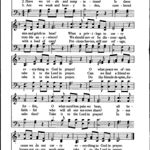 What a Friend We Have in Jesue - Digital Hymn Tune Sheet Music Key of F