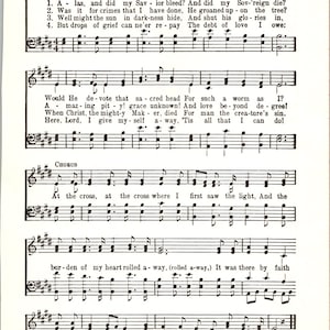 At the Cross - Digital Hymn Sheet Music - Key of E