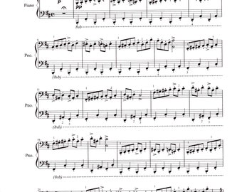 In the Hall of the Mountain King by Edvard Grieg Piano Solo - Digital Sheet Music - Advance Level Key of B Minor