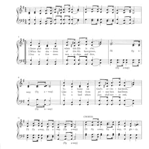 I'll Fly Away - Digital Hymn Tune with Lyrics - Key of G
