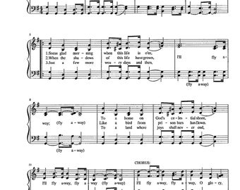 I'll Fly Away - Digital Hymn Tune with Lyrics - Key of G