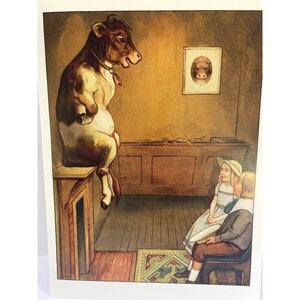 Vykort - från Moder Gåsens Menageri 1902 av Peter Newel (1862-1924)