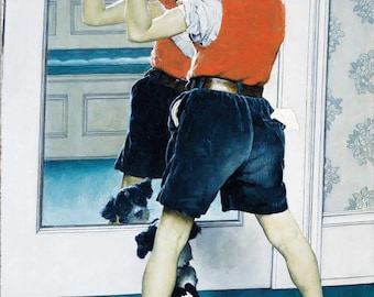 The Musclema de Norman Rockwell - Impresión digital imprimible del artista