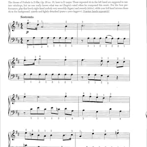 Raindrop Prelude by Frederic Chopin(Main Theme Only) Digital Piano Sheet Music Early Intermediate Key of D