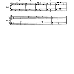 Happy Birthday Beginner Piano Solo - Digital Sheet Music - Key of C