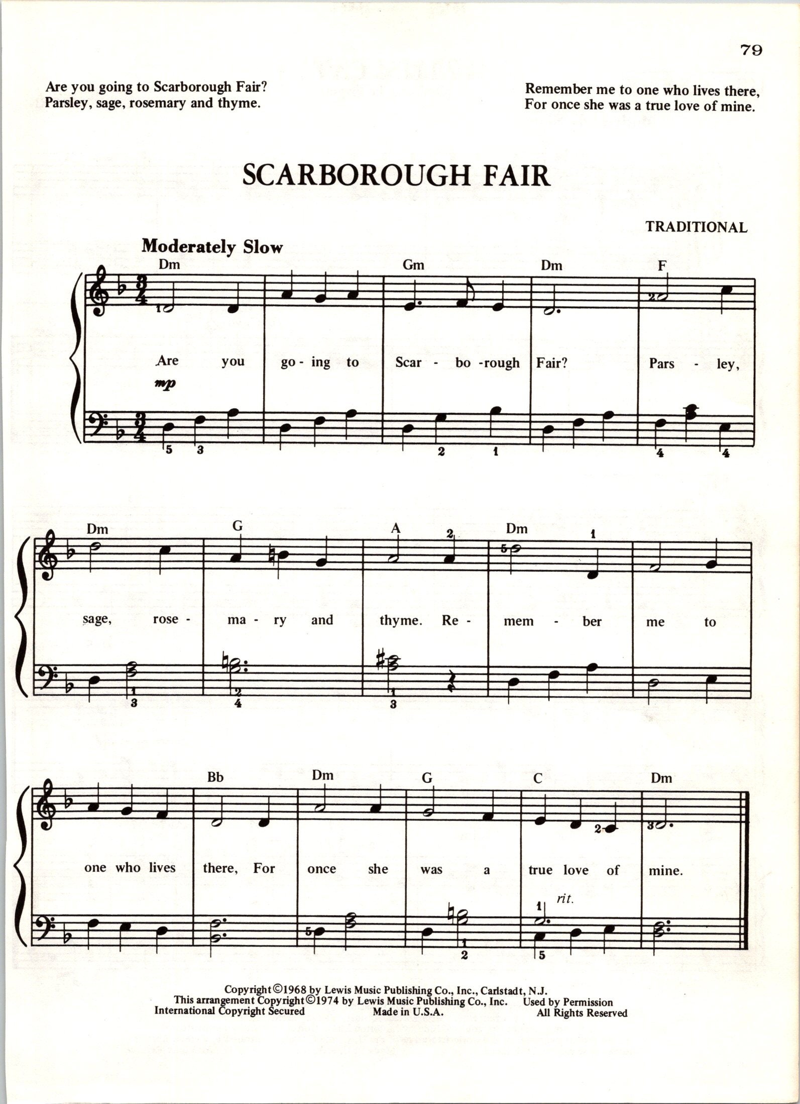 Scarborough fair  Sheet music, Clarinet sheet music, Clarinet music