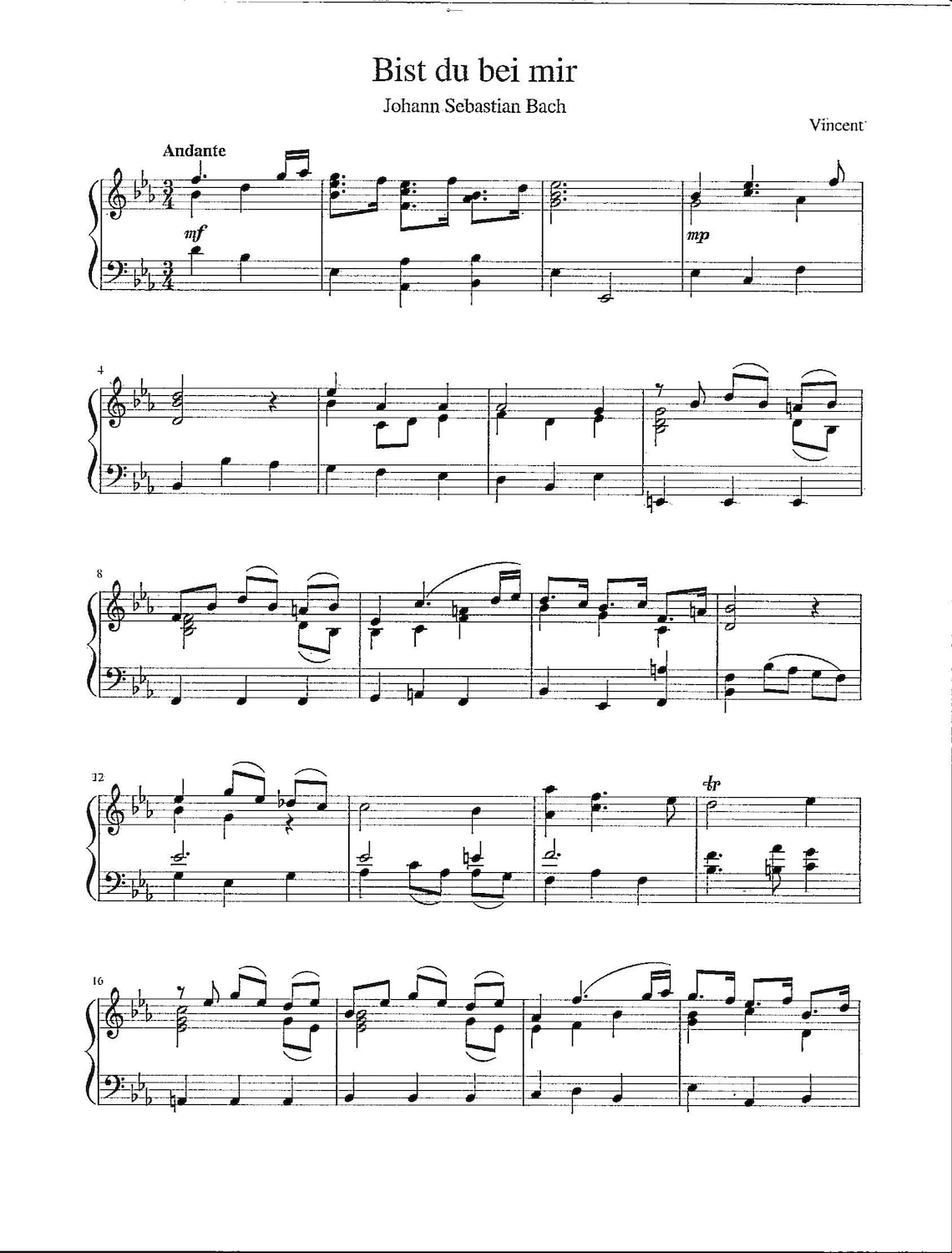 Bach Bist Du Bei Mir Text