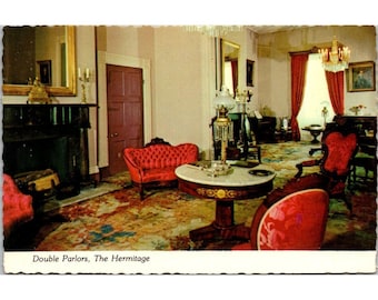 Postcard - The Hermitage Parlors-Home of Gen Andrew Jackson, Nashville, TN #744