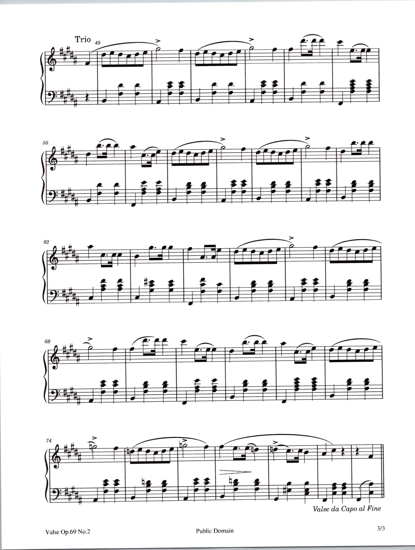 フレデリック・ショパン作曲「ワルツ 作品69-2」ピアノソロ - デジタル