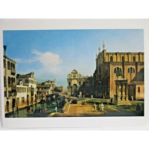 Bernardo Bellotto, Artista Italiano Cartão Postal - Campa di SS.Giovanni e Poala Veneza