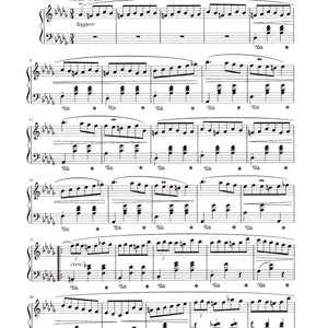 Valse/Minute Waltz by Frederic Chopin - Digital Classical Sheet Music - Key of D Flat