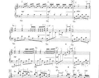 Ballade Pour Adeline - Descarga digital Partituras para piano solo - Clave de C