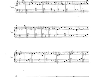 Silver Bells - Digital Easy Christmas Piano Bladmuziek solo - Sleutel van C - 1 pagina