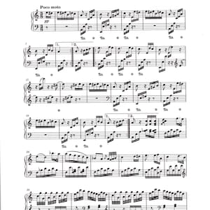 Puede incluir: Una partitura musical para piano de la pieza "Für Elise en La menor" de Ludwig van Beethoven. La partitura incluye el título, el nombre del compositor y la notación musical de la pieza.