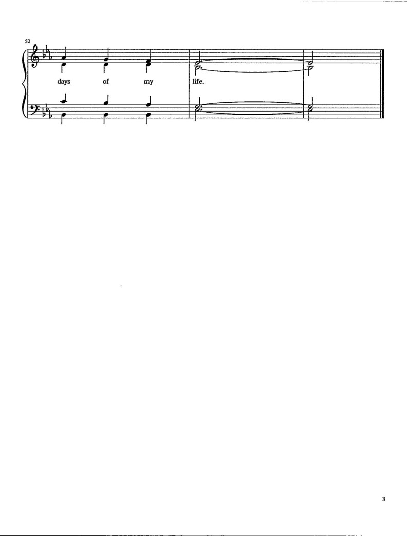 Surely Goodness and Mercy by Peterson Sheet Music Digital Hymn Tune Key of E Flat 3 Verses Etsy