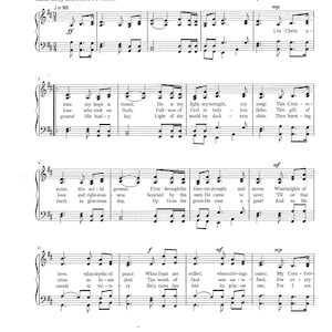 In Christ Alone My Hope is Found - Digital Hymn Tune for Piano and Voices