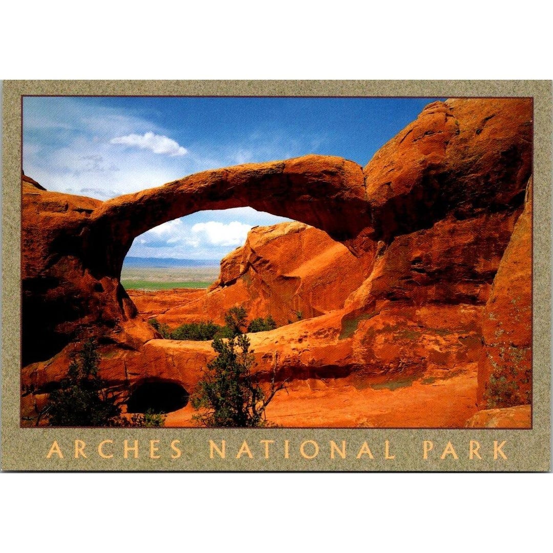 Postcard - Arches National Park Double O Arch Utah USA #63 - Etsy
