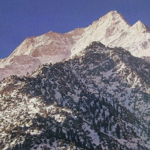 Postal - Ansel Adams 1948 Lone Pine Peak Winter Sunrise Sierra Nevada CA