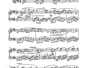 Arabesque No. 1 in E Major DEBUSSY (grade 7) Digital Piano Sheet - Etsy