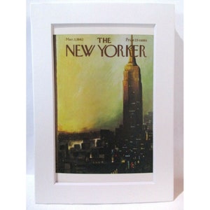 Carte postale blanc mat, couverture du magazine The New Yorker par Arthur Getz, 3 mars 1962
