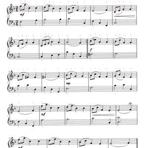 Minuet in F Major by Mozart - Digital Piano Solo Sheet Music - Key of F